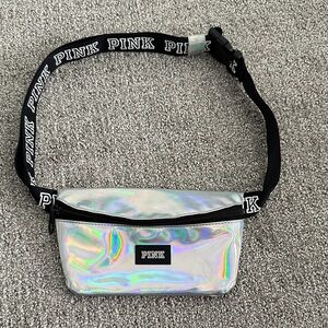 PINK Holographic Iridescent Fanny Pack